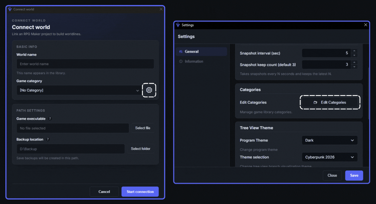 Edit Categories - How to edit categories