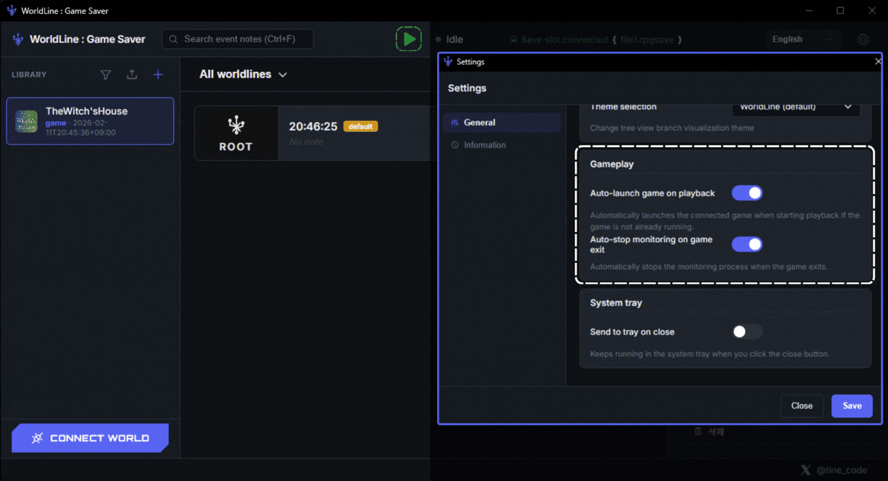 Launch Game - Manage game launch