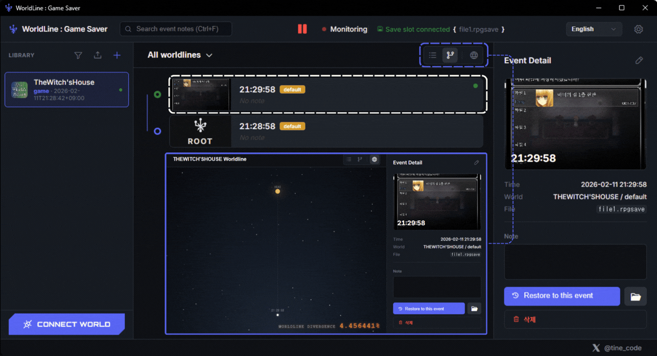 Save Data - Timeline created!